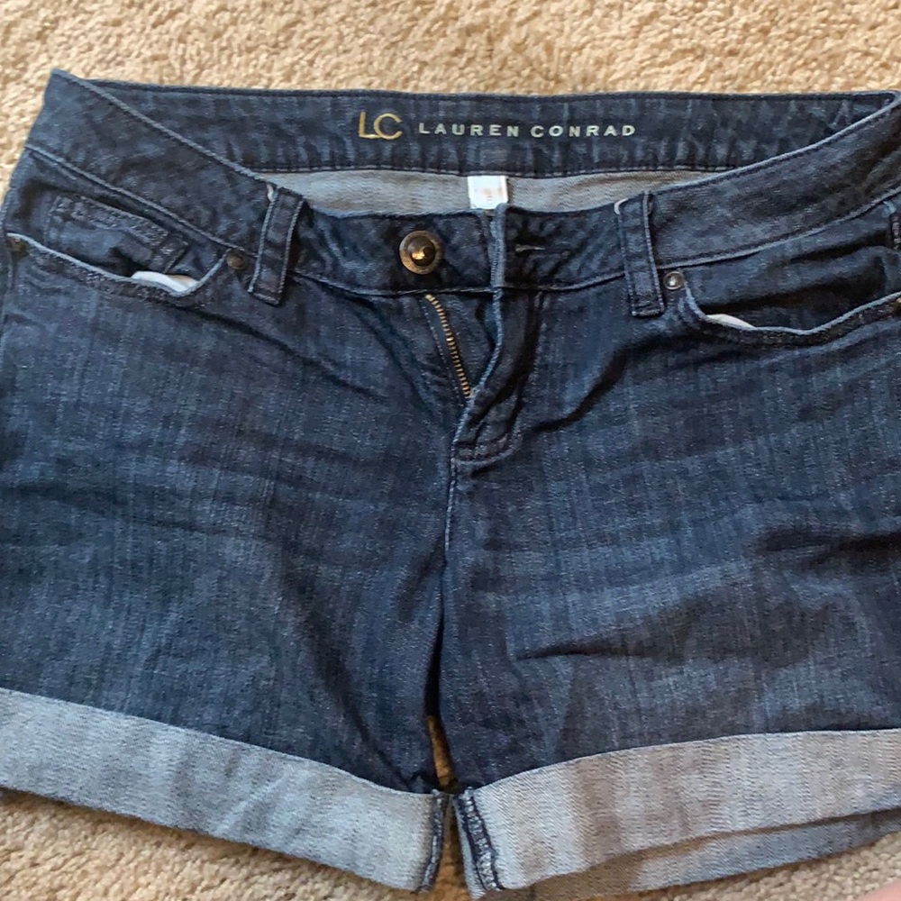 Cuffed Jean Shorts